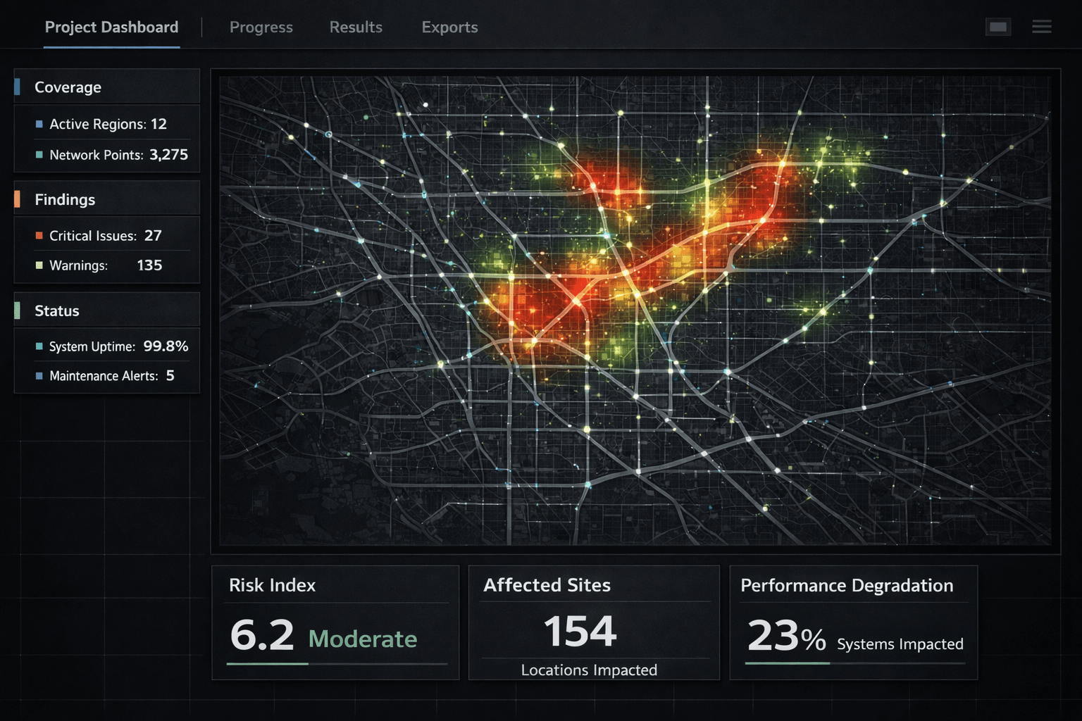 Client portal dashboard view